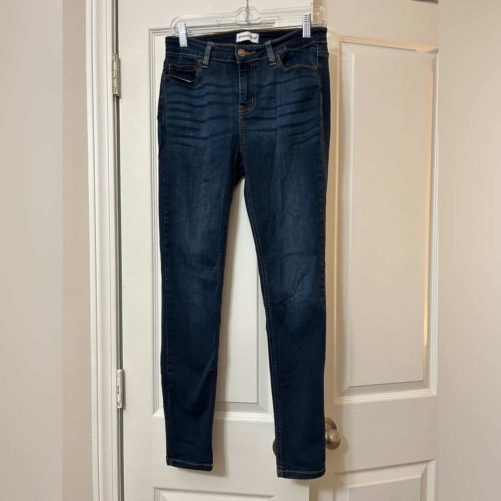 High Rise Dark Blue Jeans
